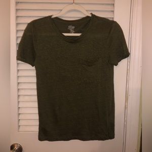 J. Crew Linen Crewneck T-Shirt